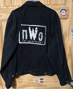 OFFICIAL NWO WWF DENIM JACKET XL NEVER WORN WRESTLING - Picture 1 of 4