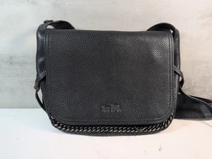 Coach Dakotah Whiplash F35714 schwarz Leder metallisch Kuriertasche Umhängetasche Handtasche - Bild 1 von 9