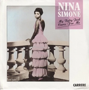 Nina Simone My Baby Just Cares For Me 7" vinyl France Carrere 1987 pic sleeve - Picture 1 of 3