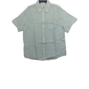 Mens Shirt Large Linen Coastal Beachy Country Club Old Money Preppy Panama Jack - Picture 1 of 3