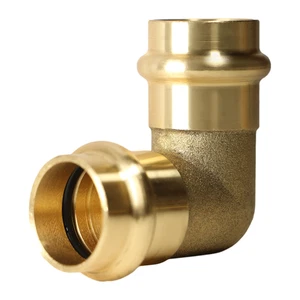 2 Pcs XFITTING 3/4" Press Elbow, NSF Certified, Lead Free Brass, ProPress - Picture 1 of 6