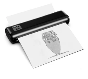 Tragbarer Thermodrucker - Wireless - USB/Bluetooth - bis zu 8 1/2" x 11" - Schwarz - Bild 1 von 5