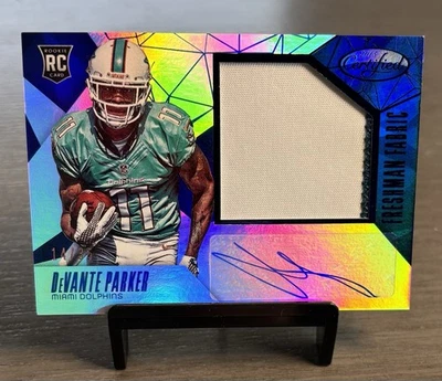DeVante Parker 2015 Certified Rookie Patch Auto  SP # /35 DOLPHINS RPA - Image 1 of 4