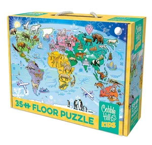 Weltkarte 35 Stück Bodenpuzzle Cobble Hill Neu - Bild 1 von 4