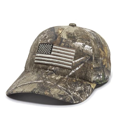 Gorra de hombre estándar Realtree Edge tonal bandera de EE. UU., camuflaje, adulto Foto 1 de 2