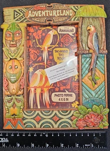 RARE PROTOTYPE Disney Adventureland Enchanted Tiki Room Pic Frame Second Sample - Picture 1 of 6