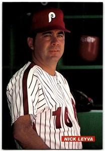 1989 Tastykake Philadelphia Phillies Nick Leyva