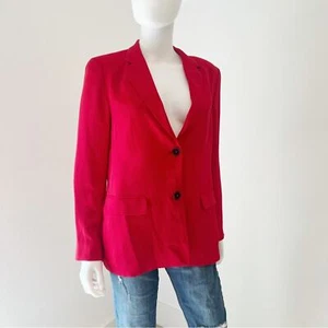 BABATON Aritzia Red Button-Front Demy Stretch Blazer Jacket, XS - Picture 1 of 7