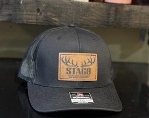 Stagg (Jr.) Bourbon Whiskey Snapback Hat - Trucker Hat - Richardson 511 Flatbill - Picture 1 of 4