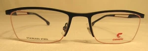 Carrera 8901 0BLX Mate Negro Rojo Hombres Anteojos Acero Inoxidable con Estuche - Imagen 1 de 10