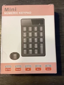 USB Mini Number Pad Numeric Keypad For Laptops, Computer Desktop NEW - Picture 1 of 6