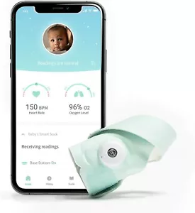 Owlet Smart Sock 3 Baby Monitor - Monitors Heart Rate & Oxygen for Baby Safety - Picture 1 of 8
