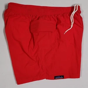Nylon Lifeguard Swim Trunk 5" Side Pocket 2XL XXL Red Mens Swimsuit/Active Short - Picture 1 of 5