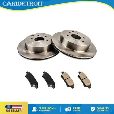 Rear Brake Rotors & Ceramic Pads 307.6mm For Nissan Pathfinder 2005 2006-2012 - Изображение 1 из 4