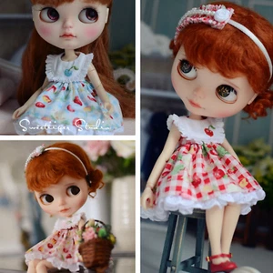 【Tii】Traje de vestido de encaje 12" 1/6 muñeca Blythe/Pullip/azone ropa hecha a mano niña - Imagen 1 de 14
