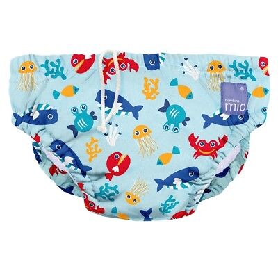 NEW Deep Sea Blue Design Reusable Baby Swim Nappy Large By Bambino Mio • 31.90$