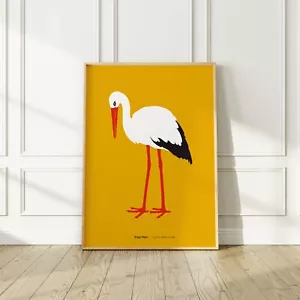 Enzo Mari 1975 "Il Gioco Delle Favole" Vibrant Bird Poster, 24"x36" (61x91cm) - Picture 1 of 3