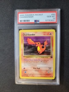 2000 Pokemon Rocket 50 Charmander PSA 10 WoTC - Picture 1 of 2