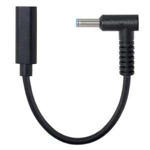 Type-c female to DC 4.5mm x 3.0mm Power PD Fast Charge Cable For HP Laptop D - Picture 1 of 12