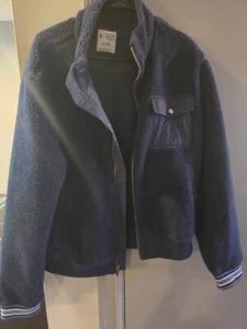MENS NAVY BLUE PENGUIN PRE-OWNED JACKET SIZE XLARGE - Picture 1 of 8