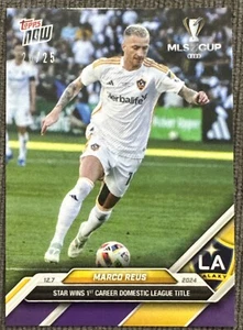 2024 Topps Now MLS #178 Marco Reus La Galaxy MLS Cup Purple Parallel 20/25 - Bild 1 von 2