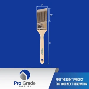 Paint Brush Set - 3-Pack - 2" Angle Brushes for All Latex and Oil Paints & St... - Picture 1 of 9