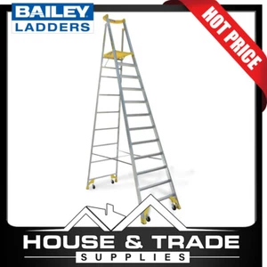 Bailey Platform Ladder 3.5m 12 Step Aluminium Stepladder P170 FS13545 - Picture 1 of 7