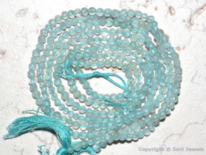 Aquamarine 2.5mm Round Gemstone Beads 14.5" Str - Pick-A-Lot - Picture 1 of 2