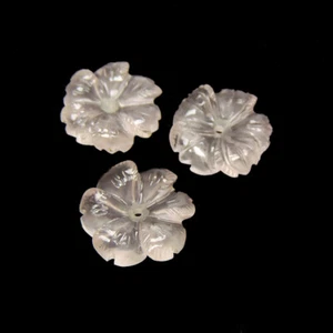 HERMOSA PIEDRA PRECIOSA CALCEDONIA ROSA FORMA FLORAL INCREÍBLE 17,05 CTS  - Imagen 1 de 5