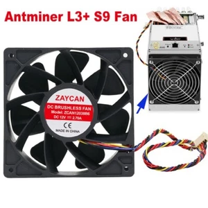 Ventilador Antminer S9 L3+ 12V 2.7A S11 S15 T15 S17 T17 Ventilador 6000 RPM - Imagen 1 de 6