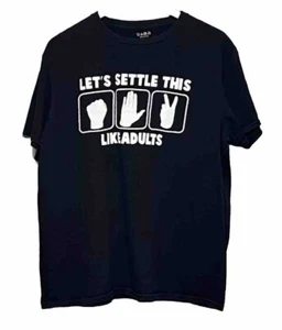 Let’s Settle This Like Adults Humorous Tshirt Size XL - Picture 1 of 3