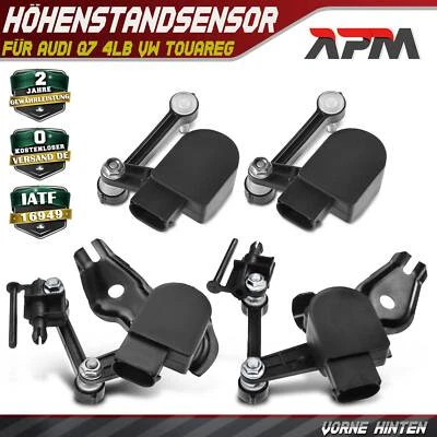 4x Sensore di Livello Regolazione Anteriore Posteriore per Audi Q7 4LB VW Tuareg - Immagine 1 di 4