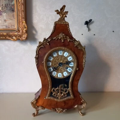 Tischuhr Kaminuhr Geh- Schlagwerk FHS Franz Hermle & Söhne Antik Vintage - Bild 1 von 4