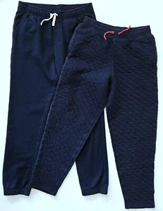 Janie and Jack 14 Boys Sweatpants Joggers Navy Quilted Pants Lot NG1-640 - Picture 1 of 3