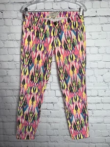 Current/Elliott The Stiletto Neon Arrow Cropped Skinny Ankle Jeans Size 26 - Picture 1 of 6