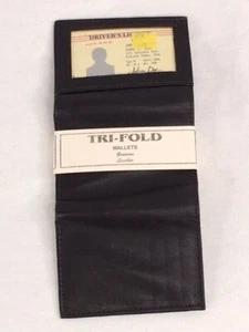 NEU Herren Stephanie TRI-FOLD Geldbörse 100% Echtleder - Bild 1 von 3