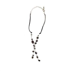 Chico's Brown Beaded Strand Necklace Womens