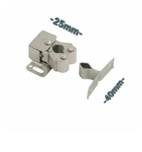 METALL DOPPELROLLENFÄNGE ZINKSCHRANK KÜCHENTÜR WOHNWAGEN BOOTSRIEGEL - Bild 1 von 2