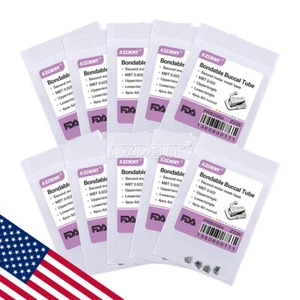 40pcs AZDENT Tubos bucales de ortodoncia dental MBT 022 2nd Molar Adhesivo - Picture 1 of 11