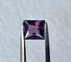 Natural 100% VS 1.23 ct 6.8x6x3.5 mm Princess Cut Purple Spinel Mogok Gemstone