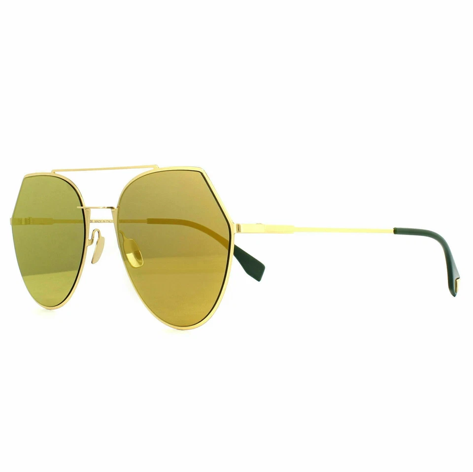 Fendi Sunglasses FF 0194/s 0001 Yellow Gold 55mm