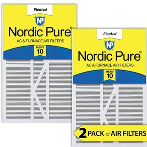16x25x5 1/4 (5.25) Goodman/Carrier/Amana Replacement MERV 10 Air Filters 2 Pack - Picture 1 of 7