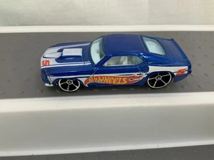 Hot Wheels 1969 Ford Mustang 2011 HW Racing Blue OH5SPs AC18 - Picture 1 of 3