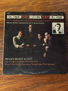 DAVE BRUBECK Bernstein Plays Brubeck Plays Bernstein LP CL1466 Columbia EX /VG+  - Picture 1 of 4