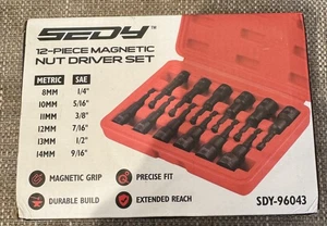 Neu SEDY 12-teiliges magnetisches Mutterndreher Magnet-Set - Bild 1 von 2