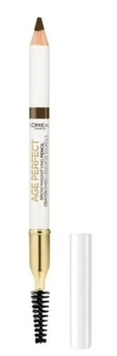 2x L'Oreal Paris Age Perfect Brow Magnifying Pencil with Vitamin E, Deep Brown - Image 1 of 4