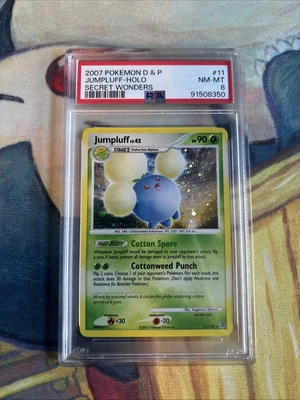 Pokemon PSA 8 NM-MT Secret Wonders Holo Jumpluff 11/132 Holo Bleed & Swirl - Image 1 of 4