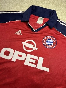 BAYERN MUNCHEN 1999 2001 HOME FOOTBALL JERSEY ADIDAS VINTAGE #10 Matthaus Medium - Picture 1 of 13