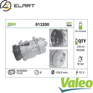 COMPRESSOR AIR CONDITIONING 813200 FOR VW POLO/III/CLASSIC CADDY/Box/Body/MPV - Picture 1 of 7