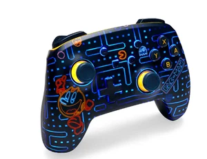 Controller Wireless Potenziato PowerA Nintendo Switch Pac-Man Lumectra Ghost LED - Foto 1 di 14